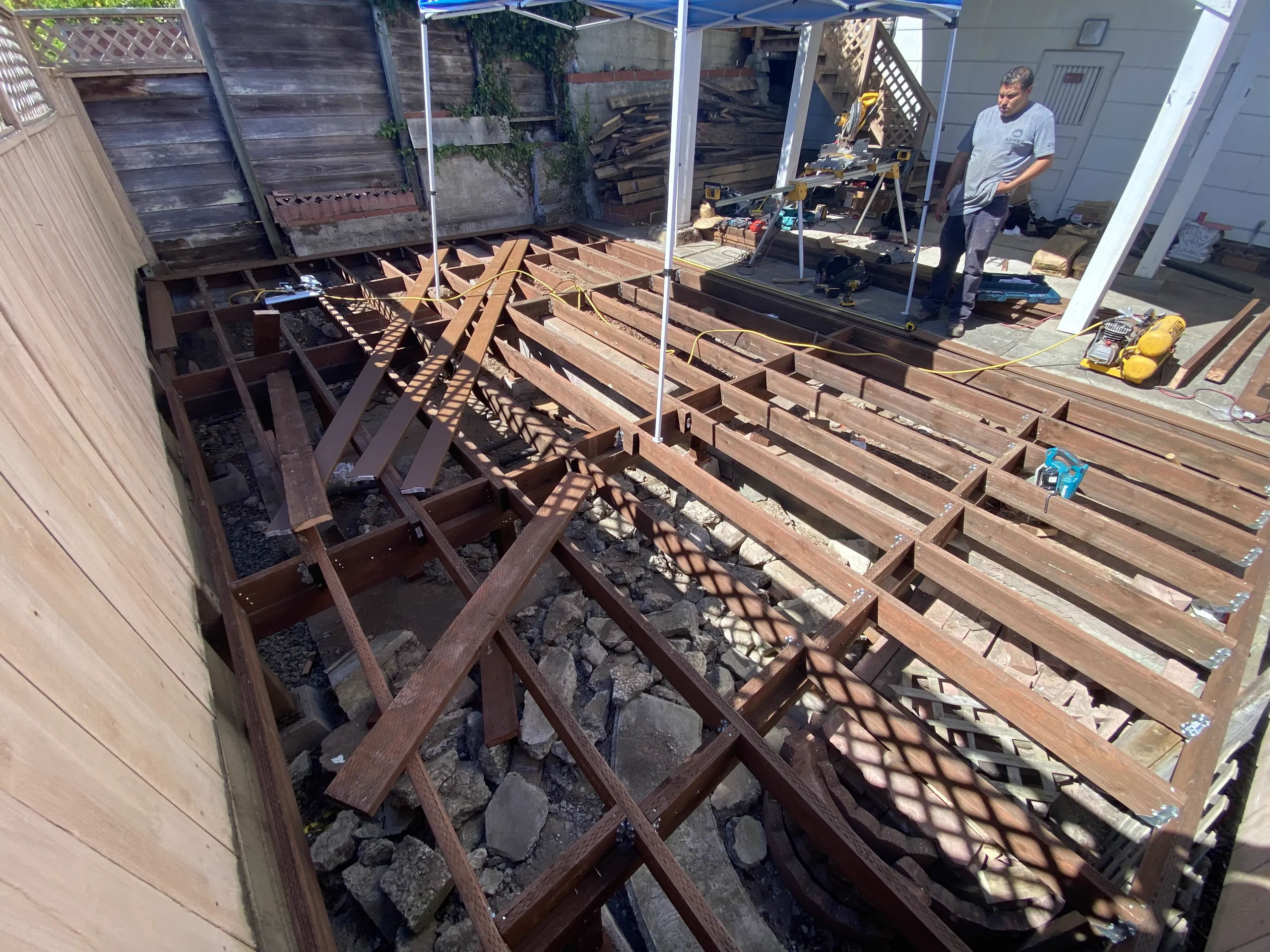 Renovation of Wooden Deck and Trax composite decks — Image 4