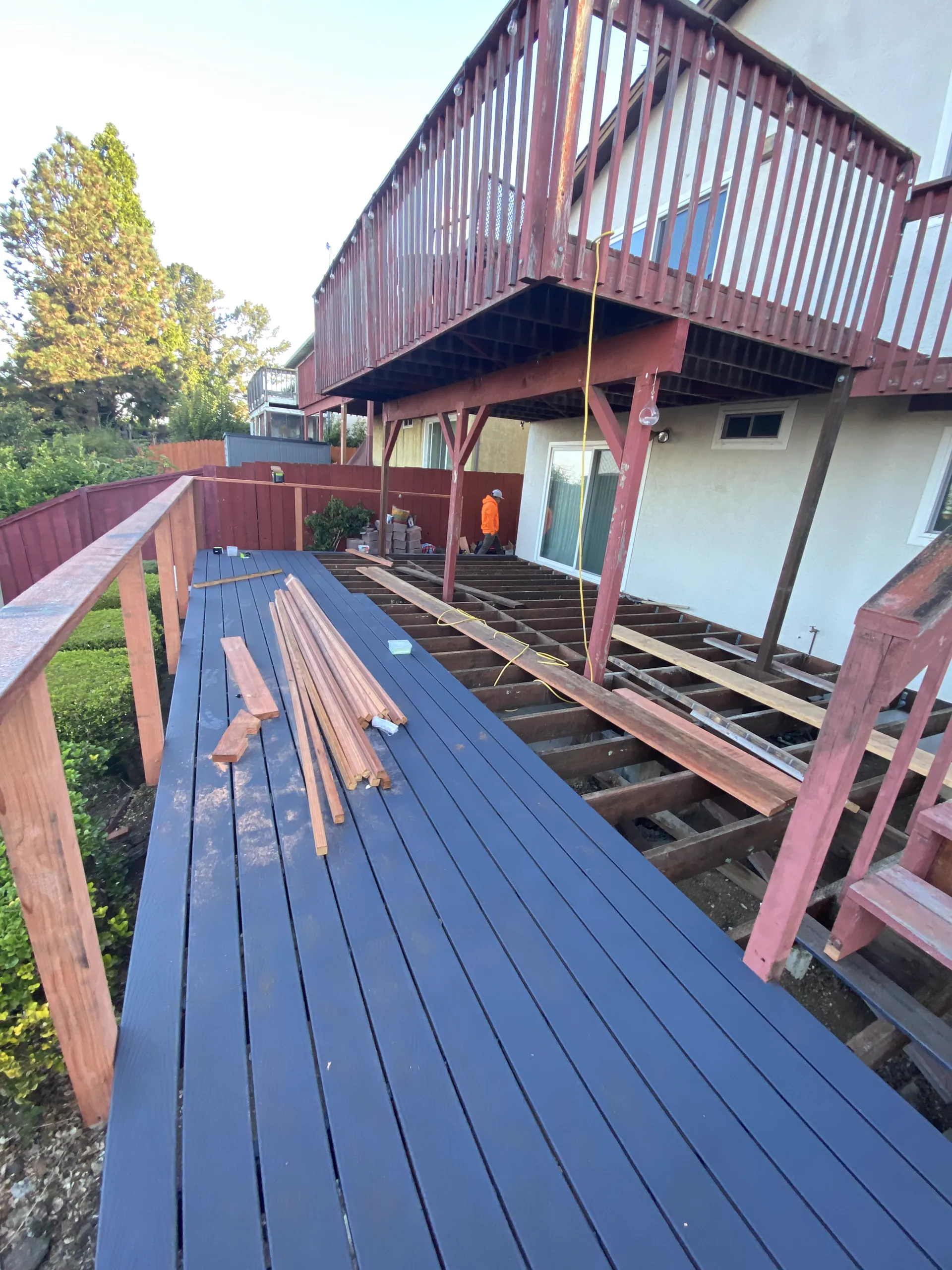 Renovation of Wooden Deck and Trax composite decks — Image 7