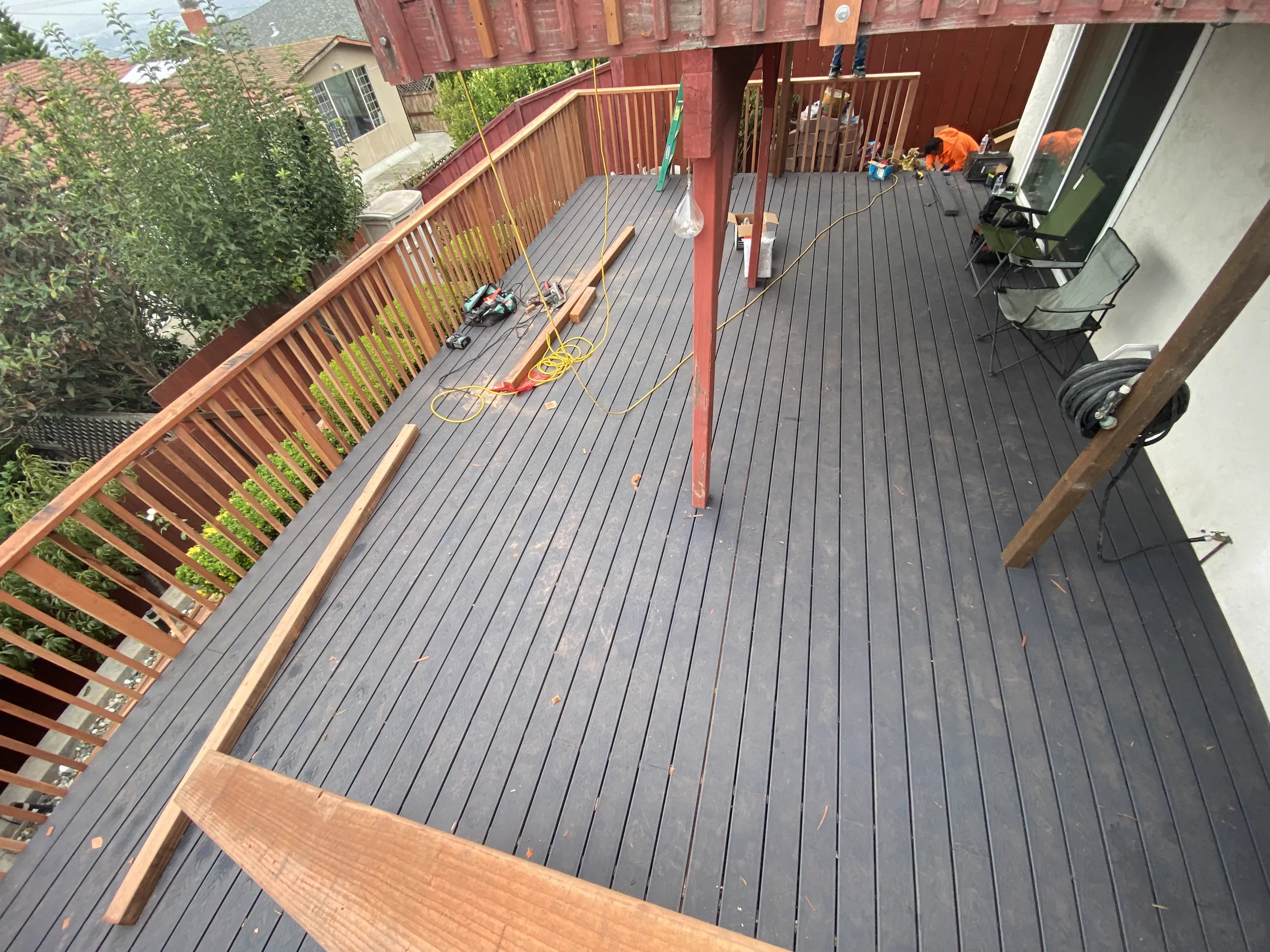 Renovation of Wooden Deck and Trax composite decks — Image 8