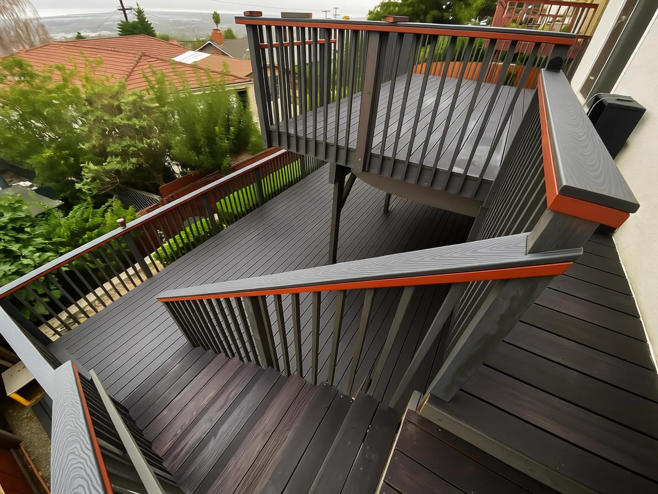 Renovation of Wooden Deck and Trax composite decks